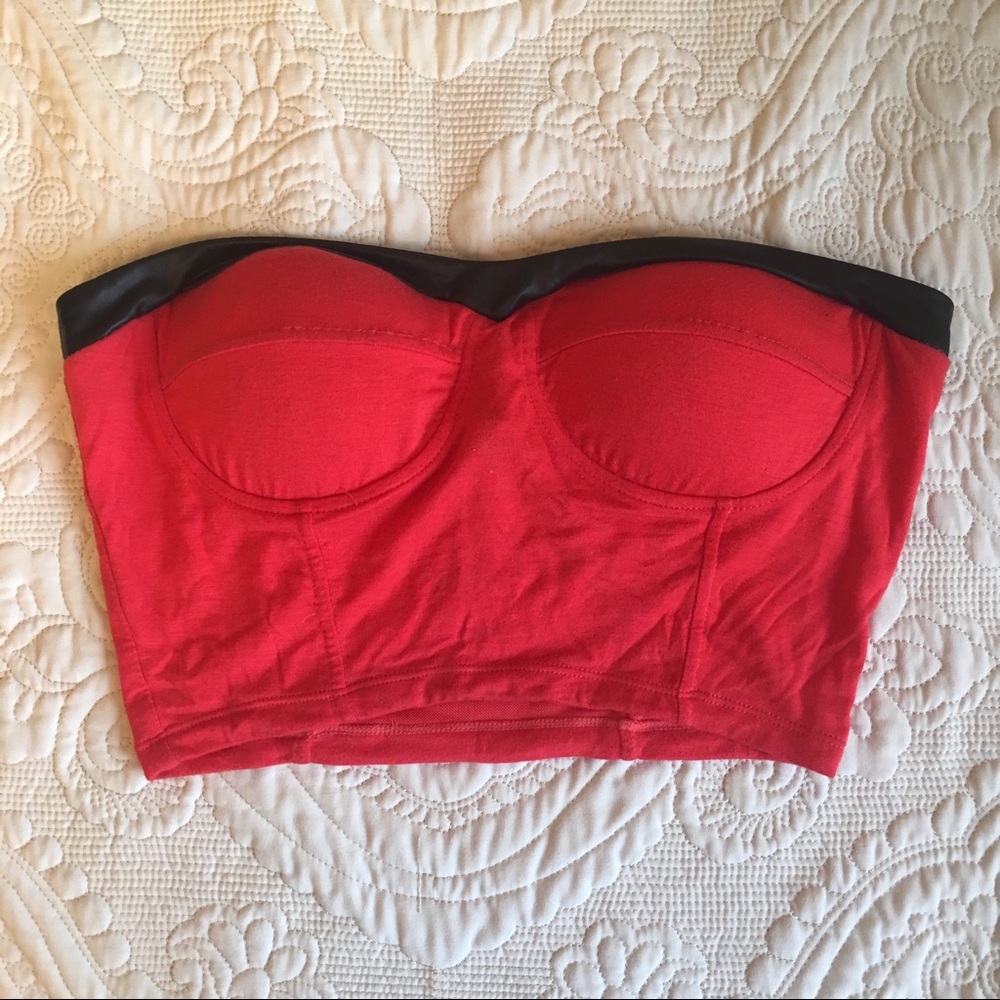 Victoria’s Secret Red Bustier Top - Picture 3 of 6